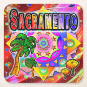 Sacramento Tropical Friends Untersetzer (Vorderseite)