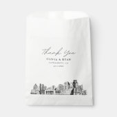 Sacramento Wedding Personalisierte Gefälligkeitsta Geschenktütchen (Vorderseite)