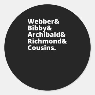 Sacramento's Finste Runder Aufkleber