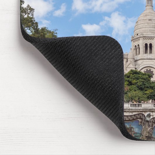Sacre Coeur auf dem Montmartre-Hügel - Paris, Fran Mousepad (Ecke)