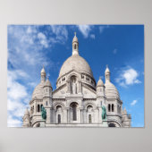 Sacre Coeur auf dem Montmartre-Hügel - Paris, Fran Poster (Vorne)