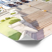 Sacre Coeur Basilika Paris Ristorante La Lanchetta Poster (Ecke)