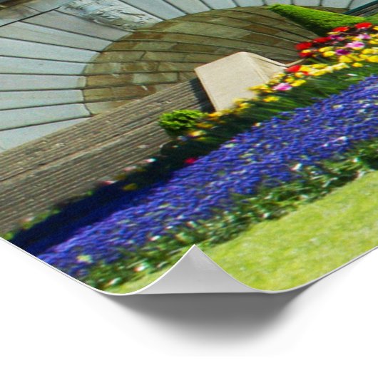 Sacre-Coeur Basilika Sommersonne Frankreich Poster (Ecke)