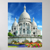 Sacre-Coeur Basilika Sommersonne Frankreich Poster (Vorne)