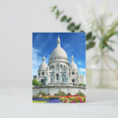 Sacre-Coeur Basilika Sommersonne Frankreich Postkarte (Stehend Vorderseite)