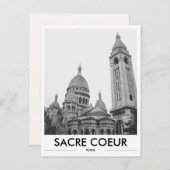 Sacre Coeur Church Paris Foto Postkarte (Vorne/Hinten)