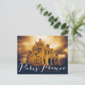 Sacré coeur in paris france postkarte (Stehend Vorderseite)