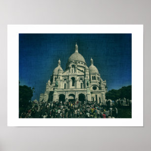 Sacré-Coeur Montmartre Leinwand Paris Poster