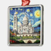 Sacre-Coeur Paris France Starry Night Ornament Aus Metall (Links)