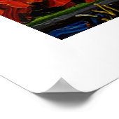 Sacre-Coeur Paris France Starry Night Poster (Ecke)