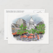 Sacre Coeur Postkarte (Vorne/Hinten)