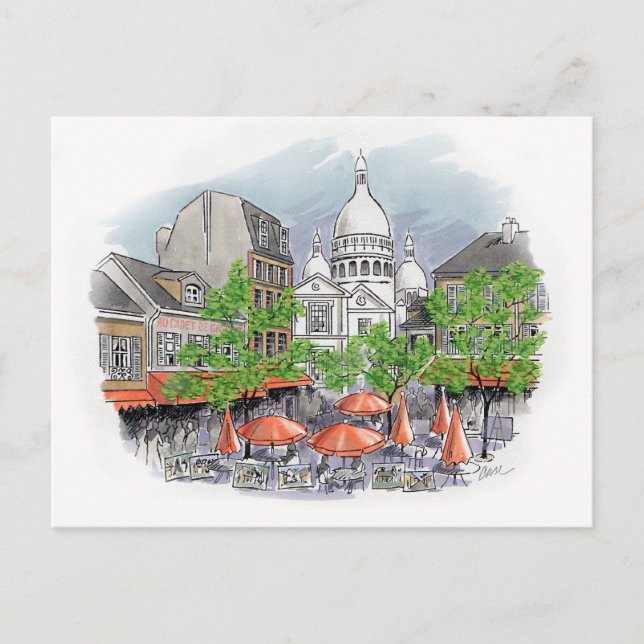 Sacre Coeur Postkarte (Vorderseite)