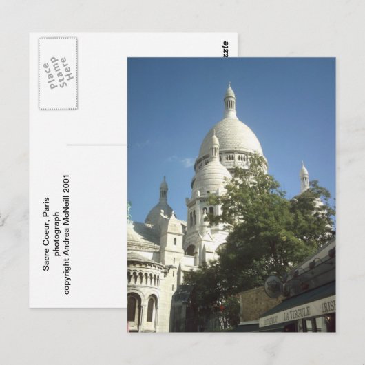 Sacre Coeur Postkarte (Vorne/Hinten)