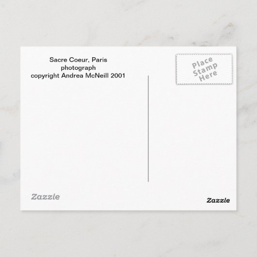 Sacre Coeur Postkarte (Rückseite)