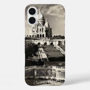 Sacré Coeur vintage schwarz weiß iPhone 16 Plus Hülle