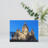 Sacre Coeur während der Abendkasse Postkarte (Stehend Vorderseite)