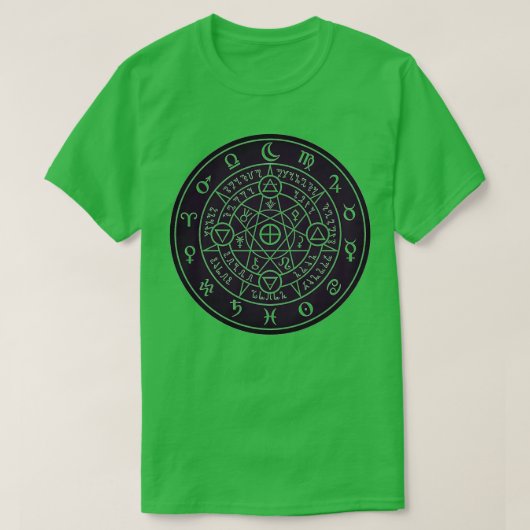 Sacred Alchemy Symbols Lila Design T-Shirt (Design vorne)