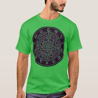 Sacred Alchemy Symbols Lila Design T-Shirt