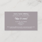 Sacred Axis | Third Eye Design Visitenkarte (Rückseite)