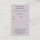 Sacred Axis | Third Eye Design Visitenkarte (Rückseite)