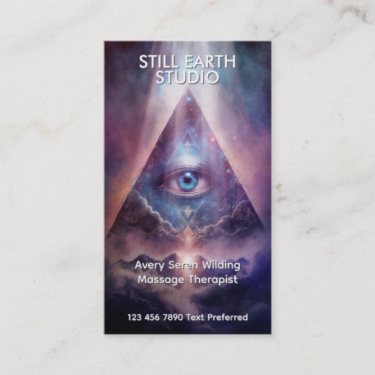 Sacred Axis | Third Eye Design Visitenkarte (Vorderseite)