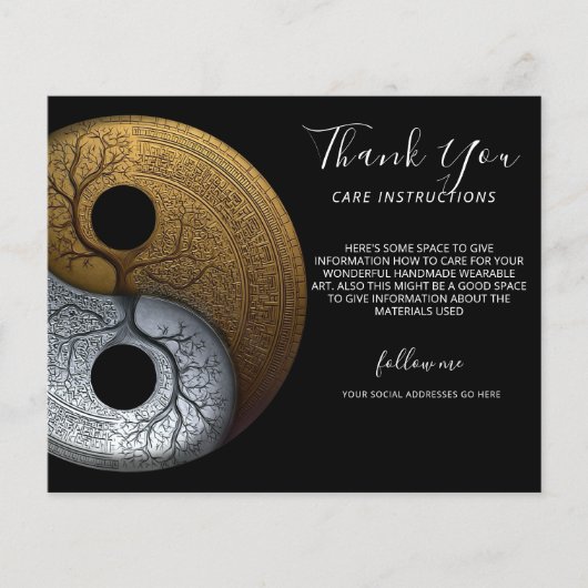 Sacred Balance | Yin Yang Symbol Flyer (Vorne)