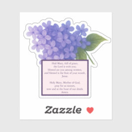 Sacred Blooms Lilac - Hail Mary Aufkleber