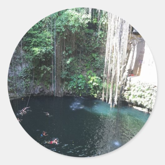 Sacred Blue Cenote, Ik Kil, Mexico #2 Stickers (Vorderseite)