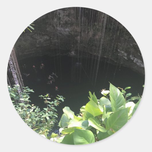 Sacred Blue Cenote, Ik Kil, Mexico #3 Stickers (Vorderseite)
