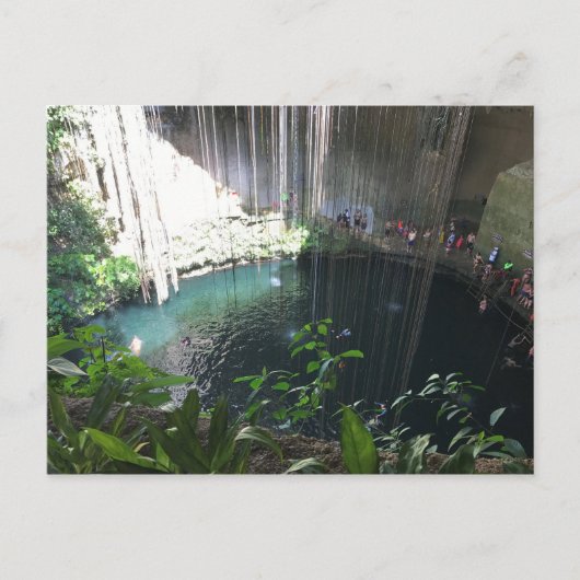 Sacred Blue Cenote, Ik Kil, Mexico Postcard Postkarte (Vorderseite)