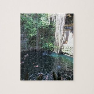 Sacred Blue Cenote, Ik Kil, Mexiko#2 Jigsaw Puzzle