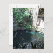 Sacred Blue Cenote, Ik Kil, Mexiko #2 Postcard Postkarte (Vorne/Hinten)