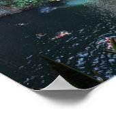 Sacred Blue Cenote, Ik Kil, Mexiko #2 Poster (Ecke)