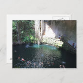 Sacred Blue Cenote, Ik Kil, Mexiko #4 Postcard Postkarte (Vorne/Hinten)