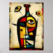 Sacred Bottle Contemporary Abstract Expressionism Poster (Vorne)