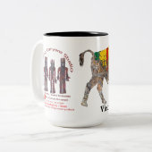Sacred Buffalo Vietnam Veteran Zwei-Tone-Kaffee-Ta Zweifarbige Tasse (Vorderseite Links)