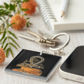 Sacred Bull Egyptian 3D Schlüsselanhänger (Vorderseite rechts)