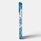 Sacred Cosmic Flow - Blue Silver Symmetrie Case-Mate iPhone Hülle (Rückseite / Links)