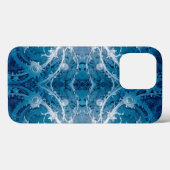 Sacred Cosmic Flow - Blue Silver Symmetrie Case-Mate iPhone Hülle (Rückseite (Horizontal))