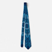 Sacred Cosmic Flow - Blue Silver Symmetrie Krawatte (Rückseite)
