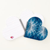 Sacred Cosmic Flow - Blue Silver Symmetrie Notizblock (Innenseite)