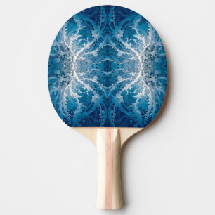 Sacred Cosmic Flow - Blue Silver Symmetrie Tischtennis Schläger