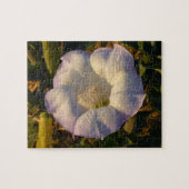 Sacred Datura Blume Wüste Wildblume Puzzle (Horizontal)