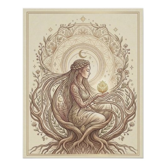 Sacred Earth Mother Poster (Vorderseite)
