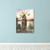 Sacred Elephant (Péri) von Gustave Moreau Leinwanddruck (Insitu (Holzboden))