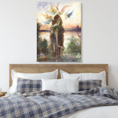 Sacred Elephant (Péri) von Gustave Moreau Leinwanddruck (Insitu (Schlafzimmer))