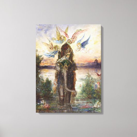Sacred Elephant (Péri) von Gustave Moreau Leinwanddruck (Vorderseite)