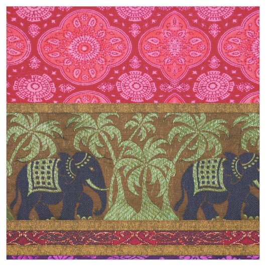 Sacred Elephants Fabric Stoff (Muster)