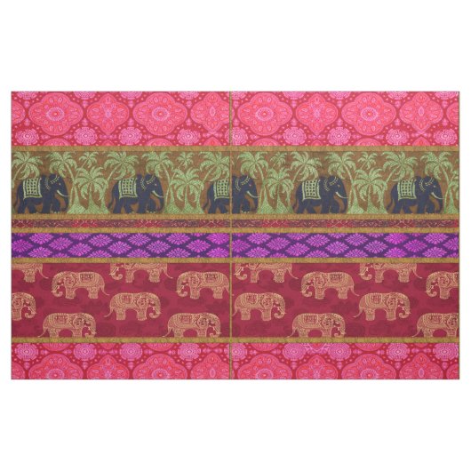 Sacred Elephants Fabric Stoff (Fat Quarter (45,7 x 55,9 cm))