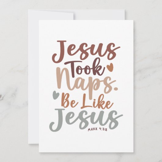 Sacred Erholung - Christliches Design 4:38 Mark Dankeskarte (Vorderseite)